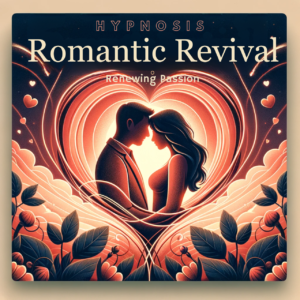 The image incorporates elements like intertwined hearts and a serene couple's silhouette against a soft, romantic backdrop. The title "Romantic Revival" is prominently displayed, conveying a sense of warmth, love, and the potential for a renewed and deeper romantic connection.