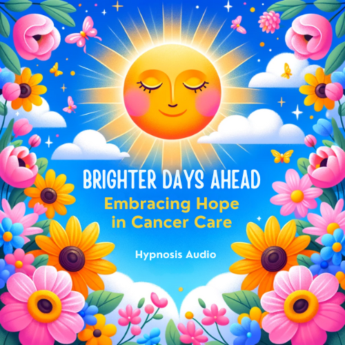 This image, with its radiant sun, clear blue skies, and blooming flowers, vividly represents the themes of joy, hope, and positive transformation.