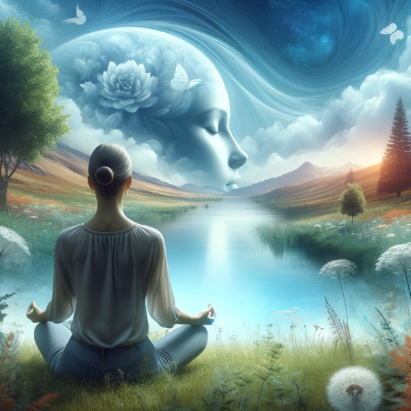 Image of peaceful mind landscape, representing the effectiveness of hypnosis for pain relief